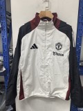 2025-26 Mens Manchester United white new embroidery  windbreaker