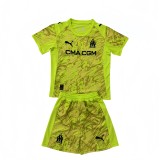 2025-26 Kids Marseille Goalkeeper yellow soccer jersey