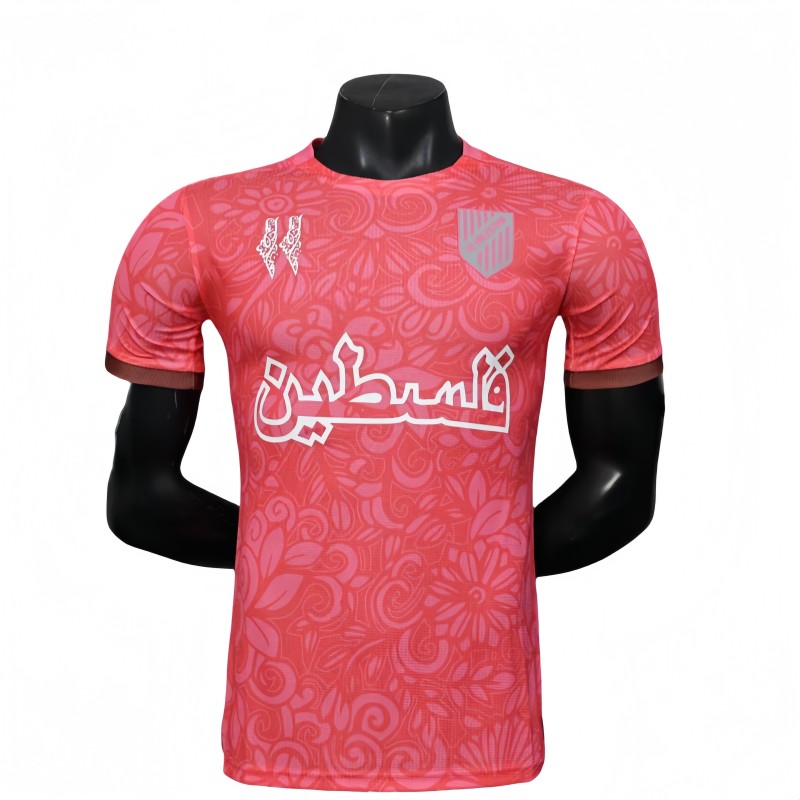 2025-26 Mens Palestine pink Player version soccer jersey