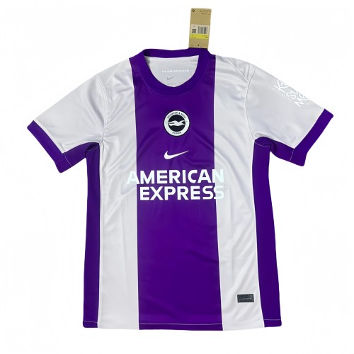 2025-26 Mens Brighton White purple Soccer Jersey