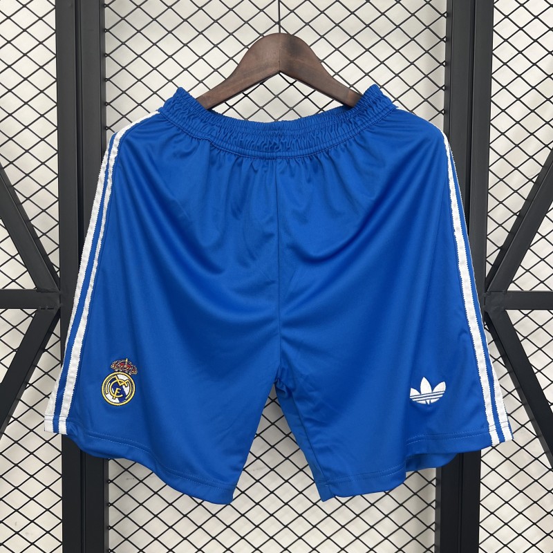 2025-26 Mens Real Madrid  Third away blue Shorts Pants