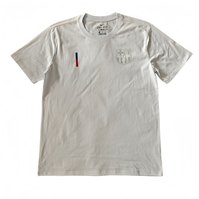 2025-26 Mens Barcelona LAMINE YAMAL white  cotton T-shirt  soccer Jersey