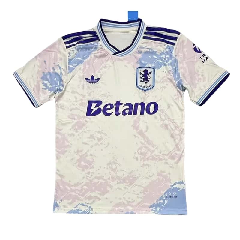 2025-26 Mens Aston Villa Third away white soccer Jersey