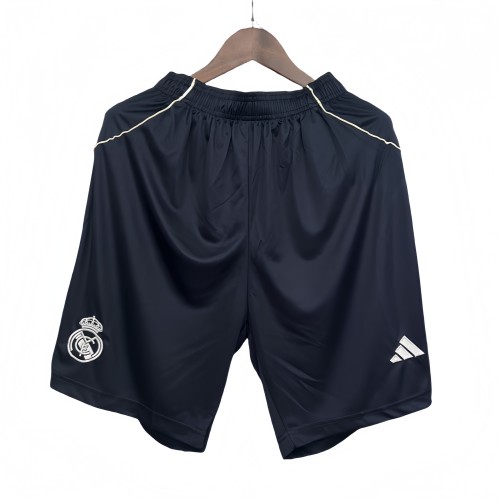 2025-26 Mens Real Madrid away blue  Shorts Pants