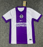 2025-26 Mens Brighton White purple Soccer Jersey