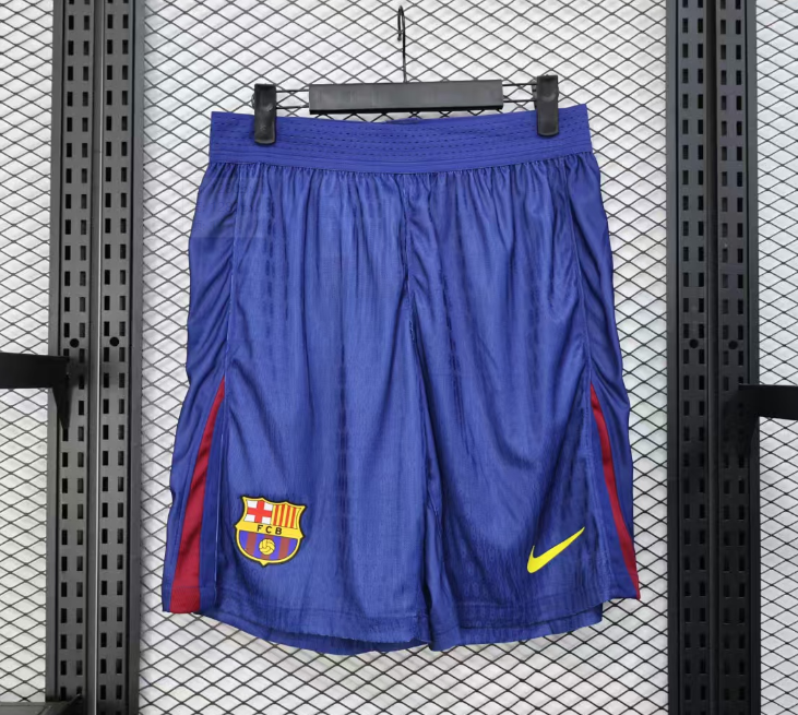 2025-26 Mens Barcelona player home blue  Shorts Pants