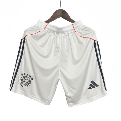2025-26 Mens Bayern Munich away white Shorts Pants