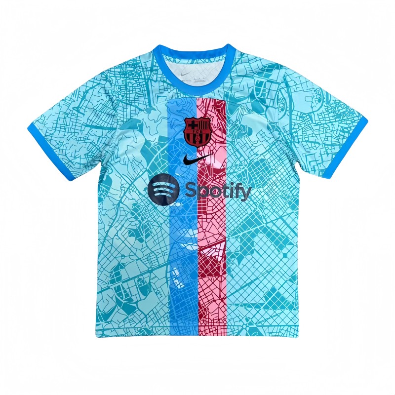 2025-26 Mens Barcelona green  soccer Jersey