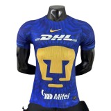 2025/26 Mens Pumas UNAM away blue  Player version soccer Jersey