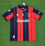 2025-26 Mens Bologna Home red blue Soccer Jersey