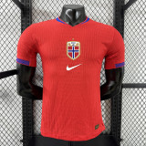 2026-27 Mens Norway home red Player version soccer jersey