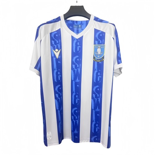 2025-26 Mens  Sheffield Wednesday   home blue white soccer jersey