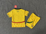 2025-26 Kids Ghana away yellow  soccer Jersey