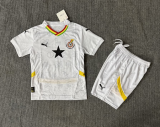 2025-26 Kids Ghana  home white  soccer Jersey