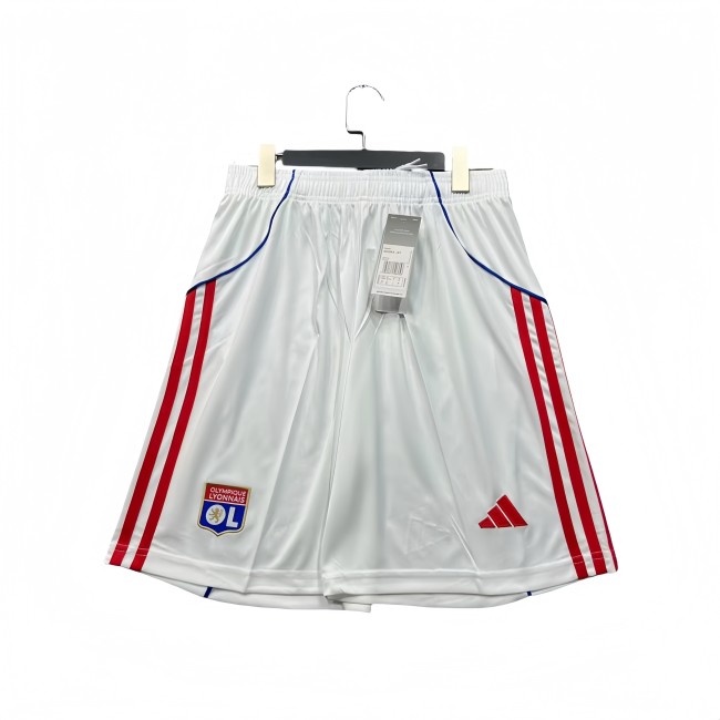 2025-26 Mens Lyon home white  Shorts Pants