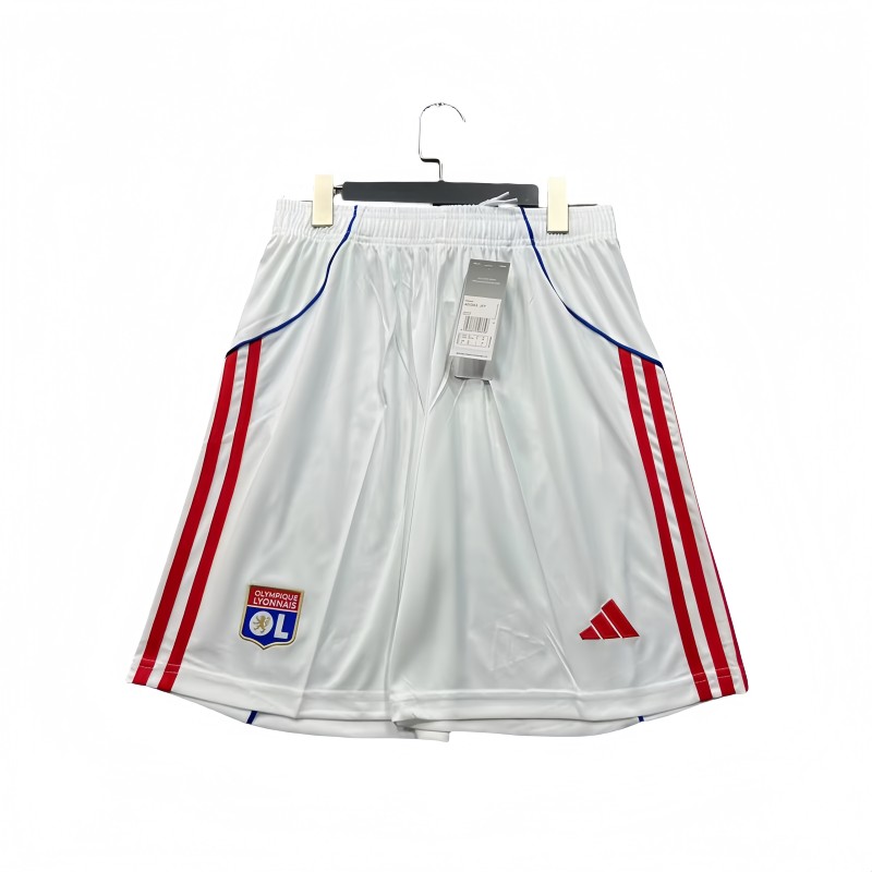 2025-26 Mens Lyon home white  Shorts Pants