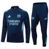 2025/26 Kids New Mens  Arsenal royal blue Half-pull Training suit