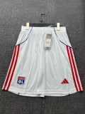 2025-26 Mens Lyon home white  Shorts Pants