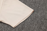 2025-26 Mens Barcelona  beige polo Training Suit