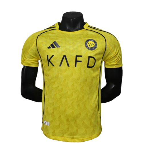 2025-26 Mens Al-Nassr home yellow  Player soccer Jersey