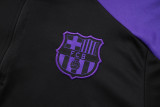 2025-26 Mens Barcelona black Half pull  Training  suit