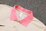 2025-26 Mens Barcelona  beige polo Training Suit