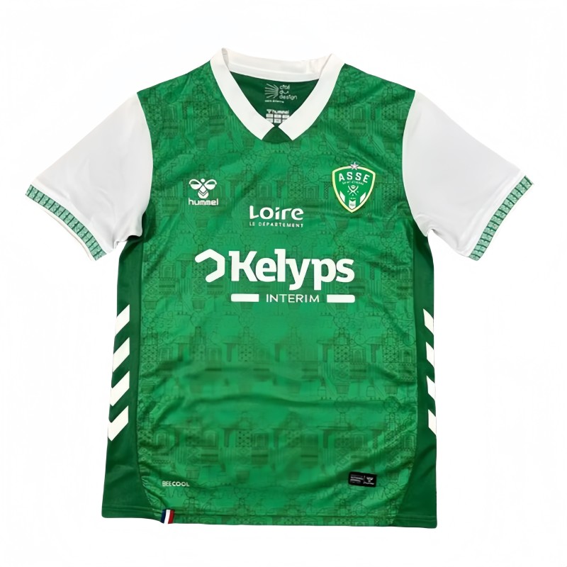 2025-26 Mens Saint Etienne Home green Soccer Jersey