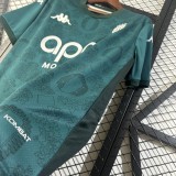 2025-26 Mens  AS Monaco Third away green soccer Jersey