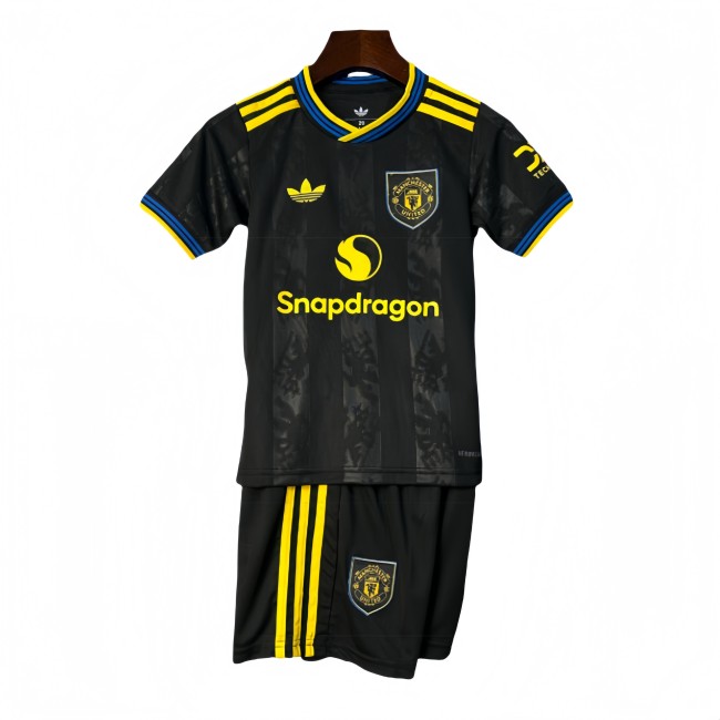 2025-26 KIDS  Manchester United Third away  soccer Jersey