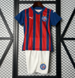 2025-26 Kids BaHia away red Fans Soccer Jersey
