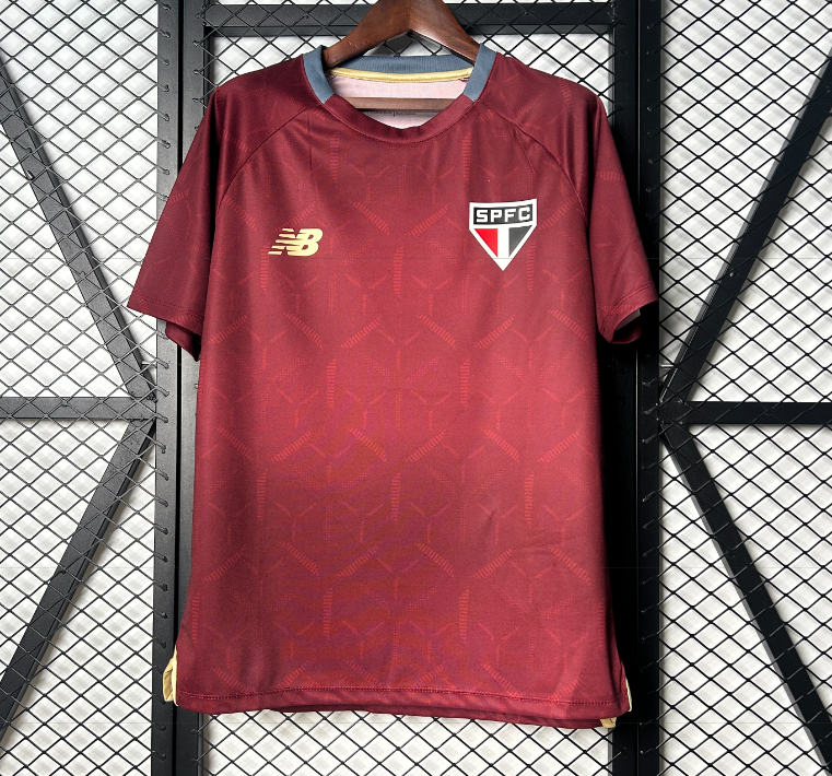 Mens cheap soccer jerseys  Sao Paulo training suit Maroon 2526