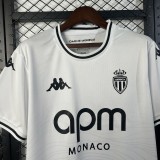2025-26 Mens AS Monaco away white soccer Jersey
