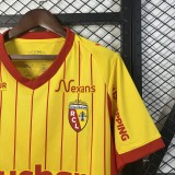 2025-26 Mens RC Lens home yellow  soccer Jersey