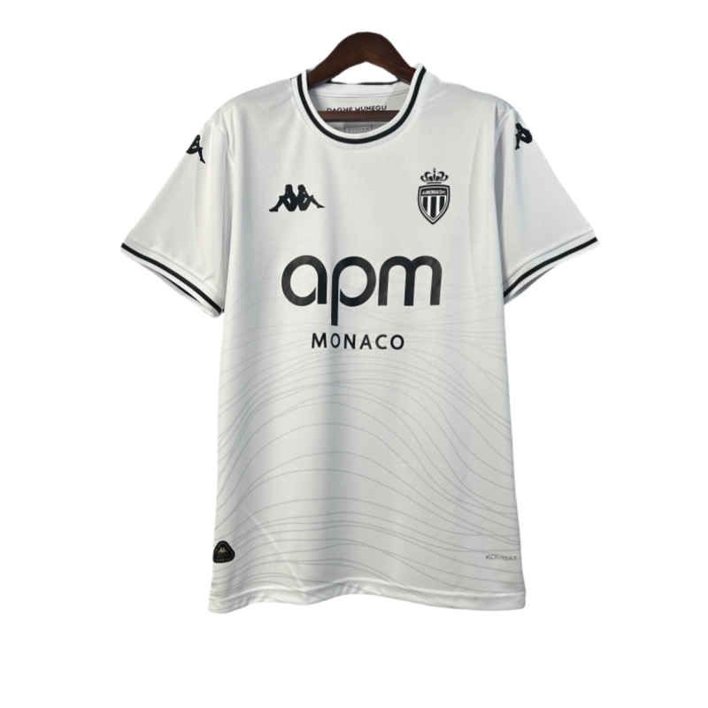 2025-26 Mens AS Monaco away white soccer Jersey