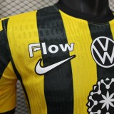 2025-26 Mens Ittihad home yellow  Player version soccer jersey