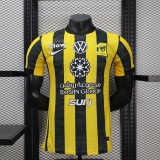 2025-26 Mens Ittihad home yellow  Player version soccer jersey