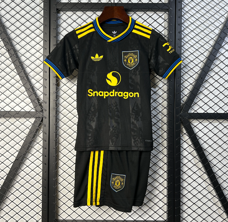 2025-26 KIDS  Manchester United Third away  soccer Jersey
