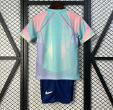 2025-26 Kids Barcelona Special Edition blue soccer jersey