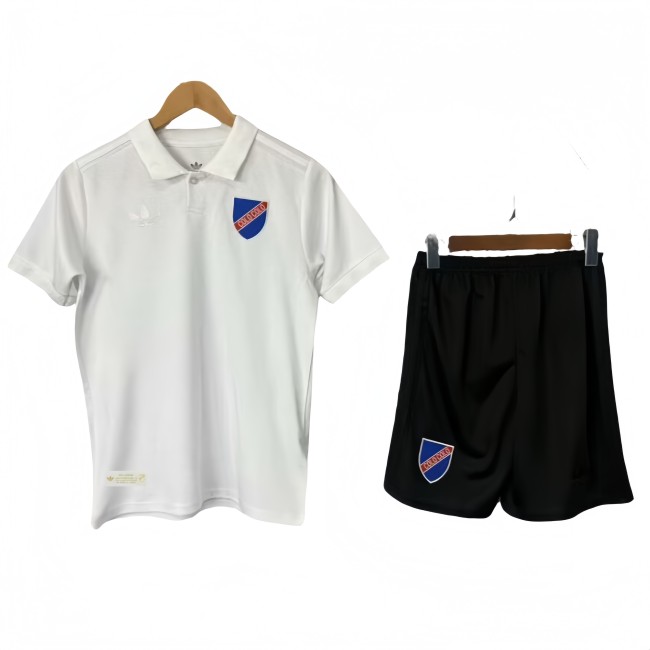 2025-26Kids Colo-Colo 100th Anniversary  White soccer jersey