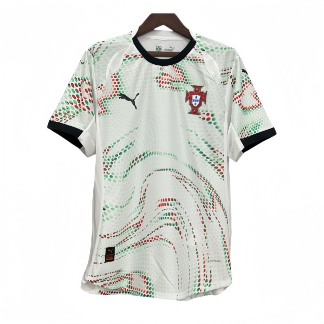 2025-26 Mens Portugal  away White soccer Jersey
