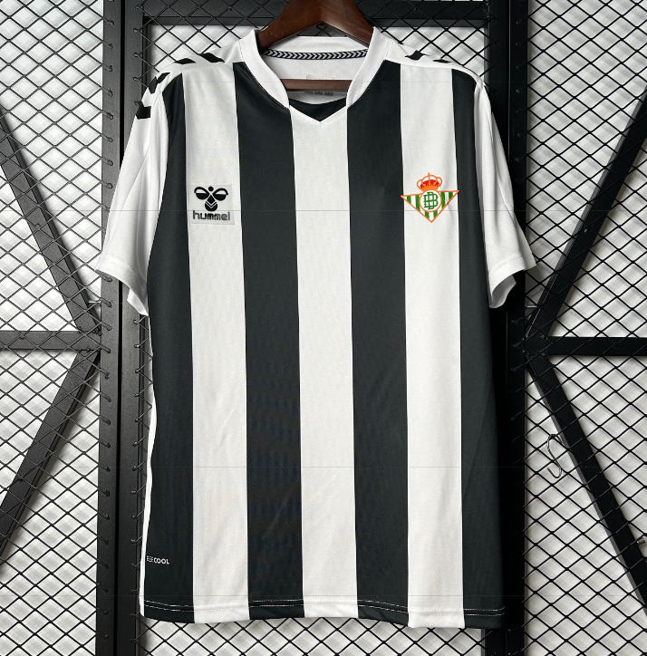 2025-26 Mens Real Betis Special Edition black white Soccer Jersey