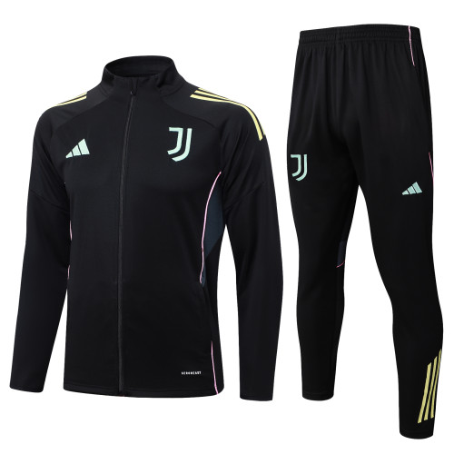2025-26 Mens Juventus black  jacket Training suit