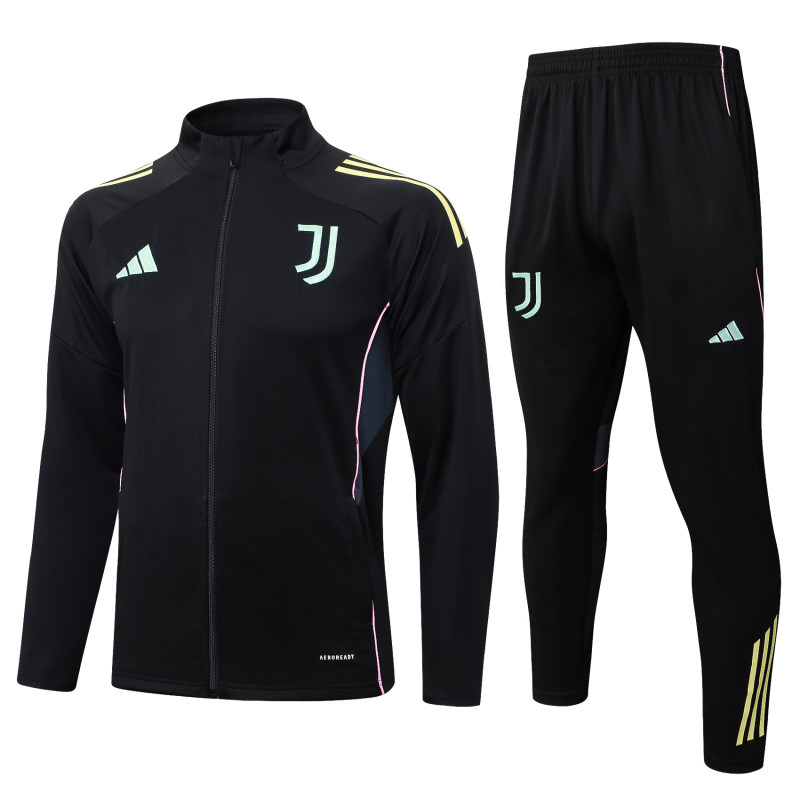 2025-26 Mens Juventus black  jacket Training suit
