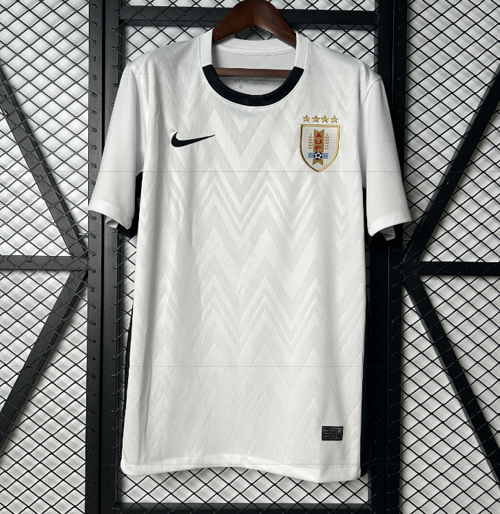 2025-26 Uruguay away white Fans Soccer Jersey