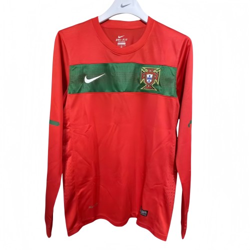 2010 Retro Mens Portugal  home Player version Long sleeves Jersey