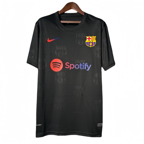 2025-26 Mens Barcelona black  Special Edition  soccer Jersey
