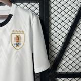 2025-26 Uruguay away white Fans Soccer Jersey