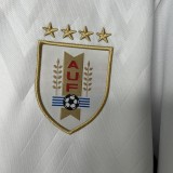 2025-26 Uruguay away white Fans Soccer Jersey