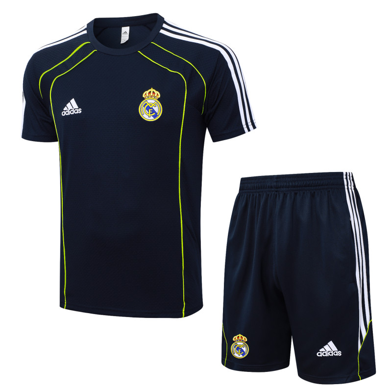 2025-26 Mens  Real Madrid  Upper Blue Training Short Suit