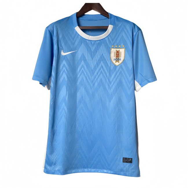 2025-26 Uruguay Home blue Fans Soccer Jersey